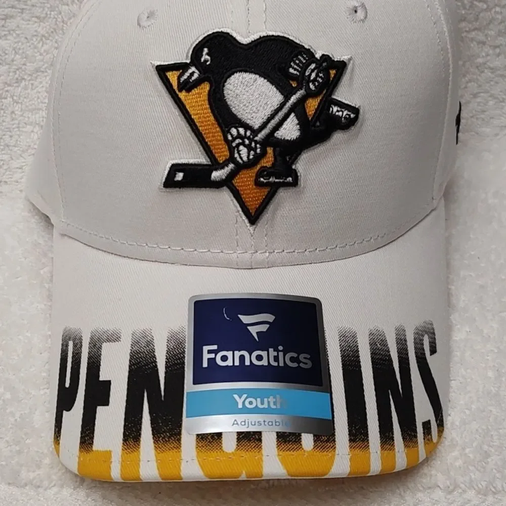 Fanatics NHL Pittsburgh Penguins YOUTH Velcroback Hat - New
